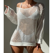 Hollow Knit Beach Cover Up