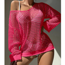 Hollow Knit Beach Cover Up