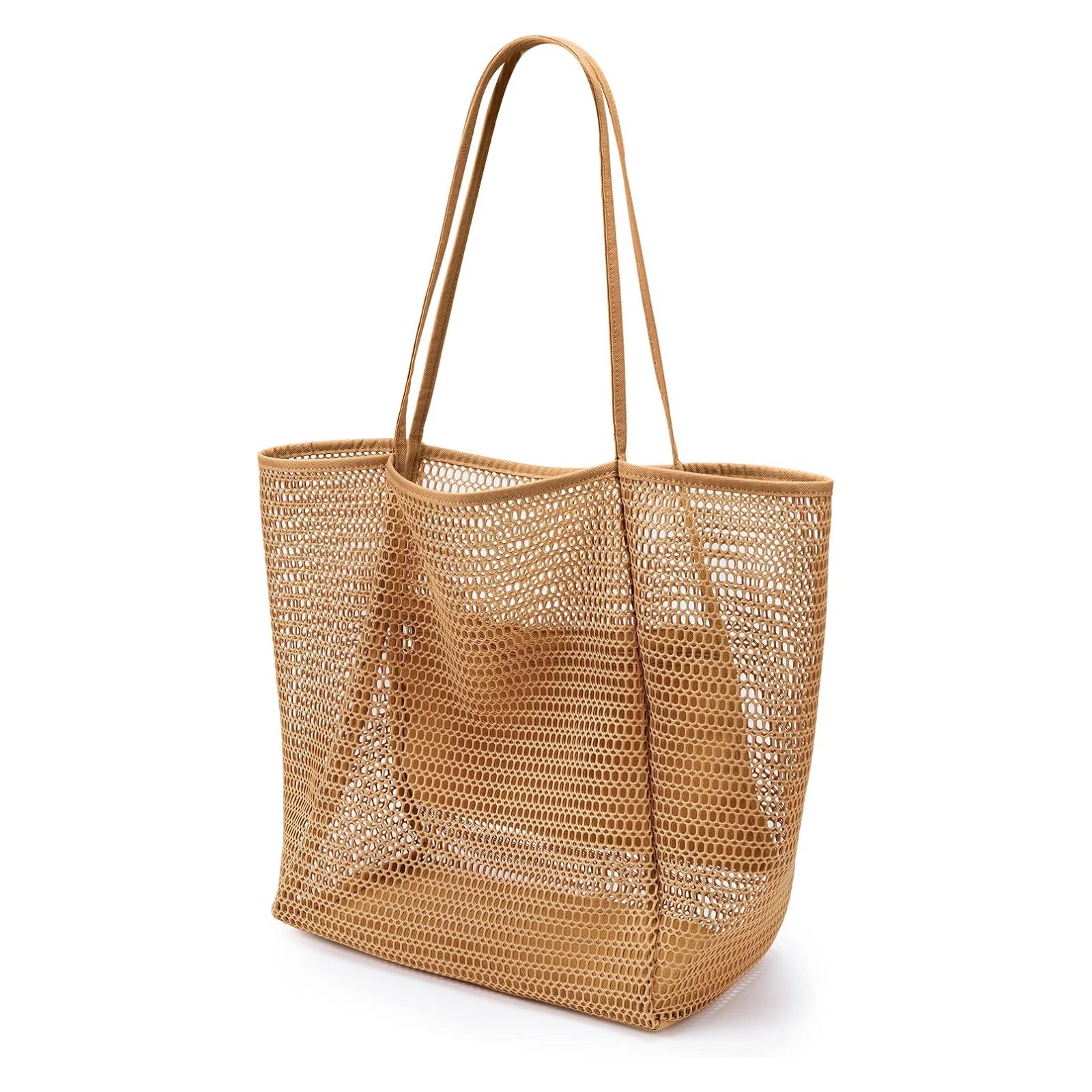 Foldable Mesh Shoulder Beach Tote