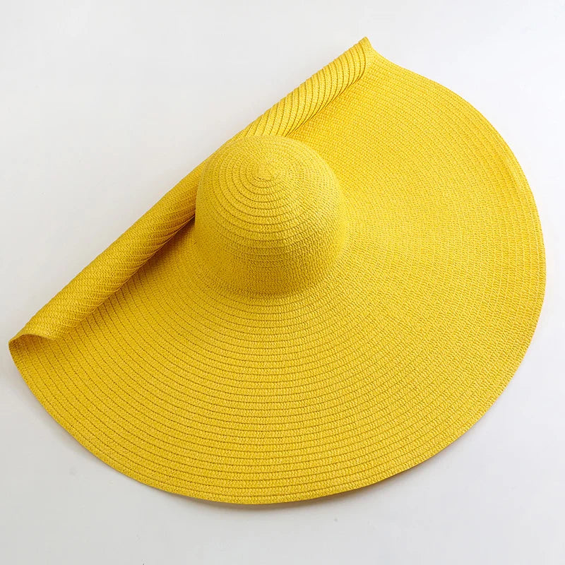 Oversized Foldable Straw Sun Hat