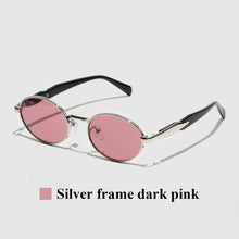 Oval Metal UV400 Sunglasses Shades