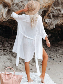 Belted Kimono Beach Cover Up