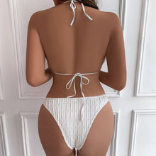 Jacquard Drawstring Bikini Set