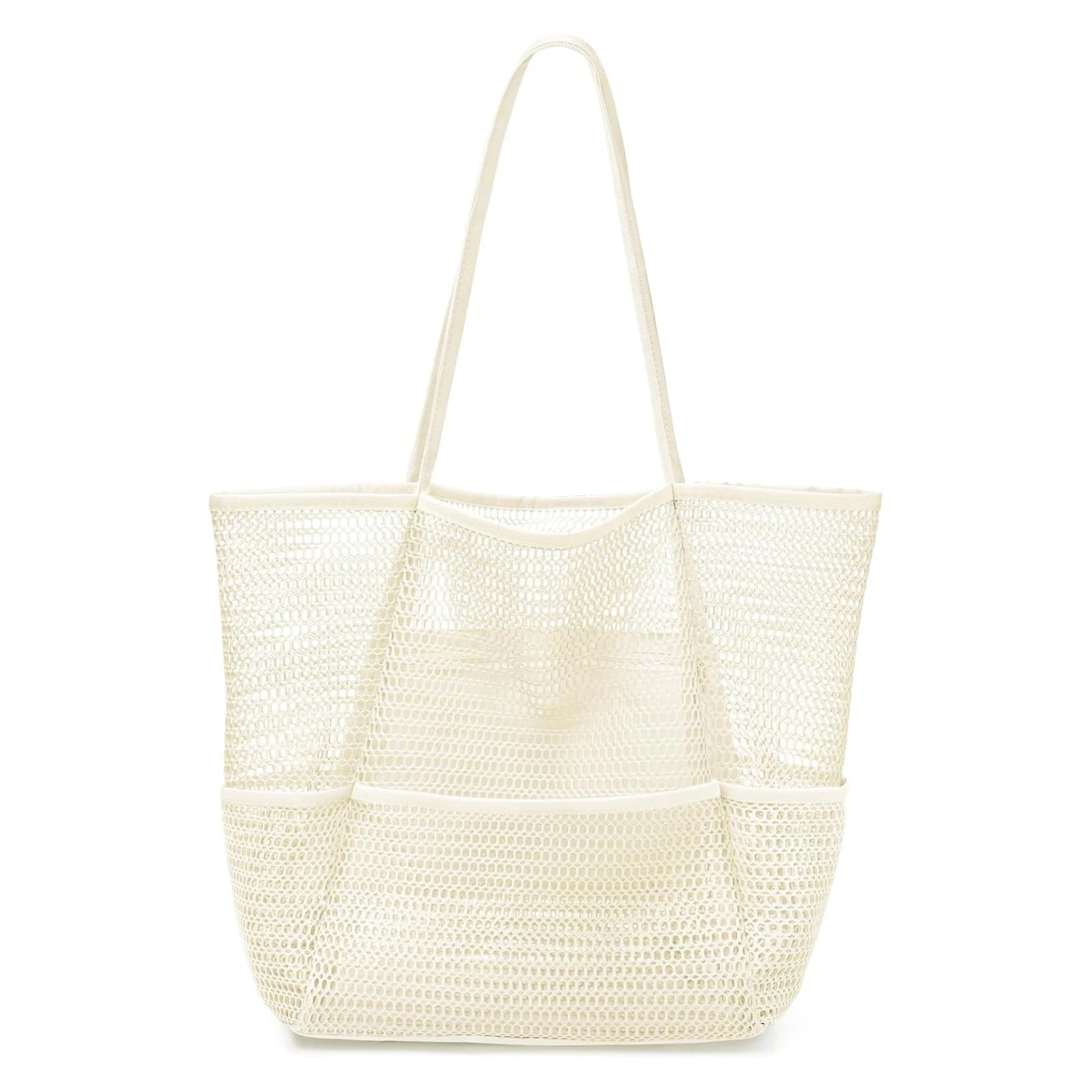 Foldable Mesh Shoulder Beach Tote