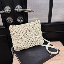 Hollow Woven Crossbody Beach Bag