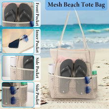 Foldable Mesh Shoulder Beach Tote