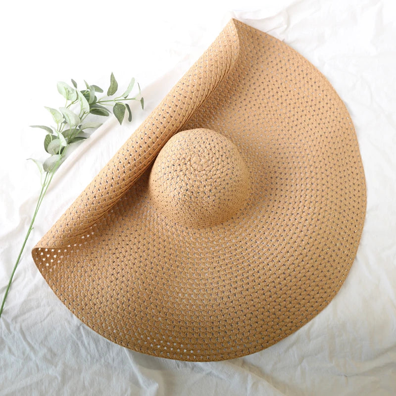 Oversized Foldable Straw Sun Hat