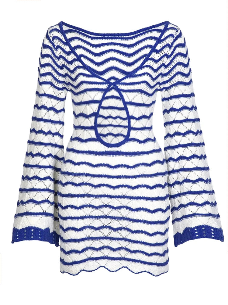 Boho V Neck Mini Dress
