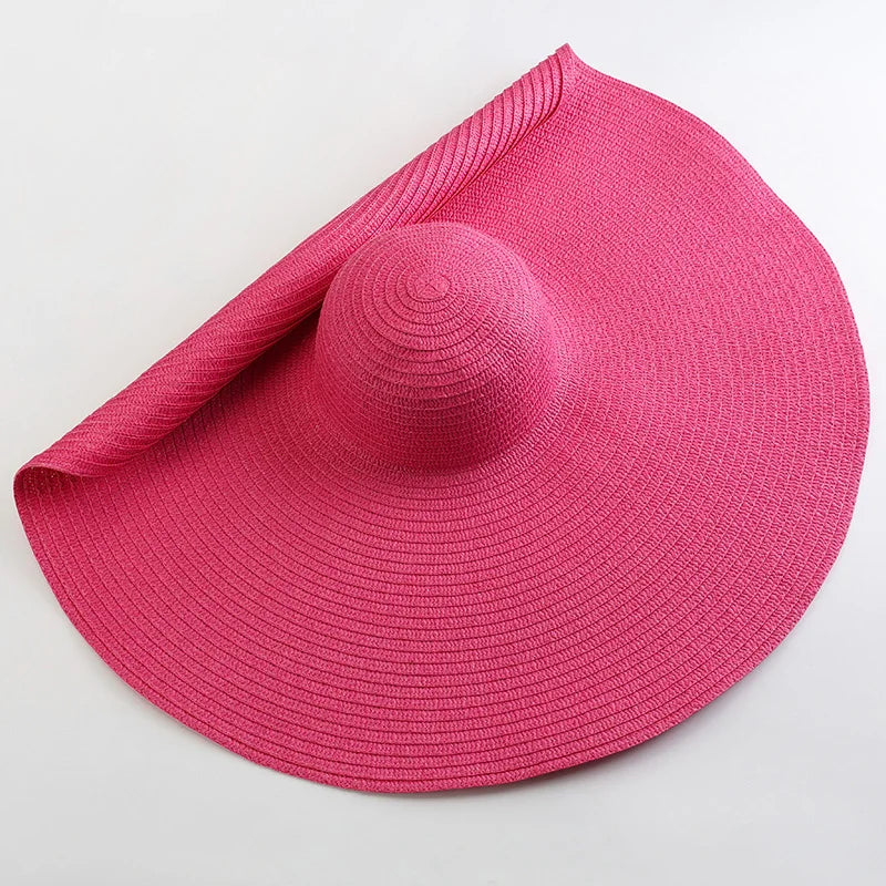 Oversized Foldable Straw Sun Hat