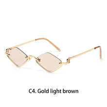 Polygonal Metal Cat Eye Sunglasses