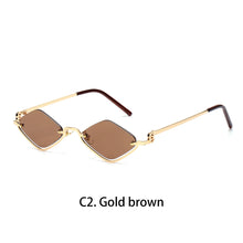 Polygonal Metal Cat Eye Sunglasses