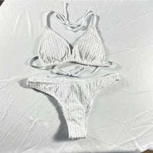 Jacquard Drawstring Bikini Set