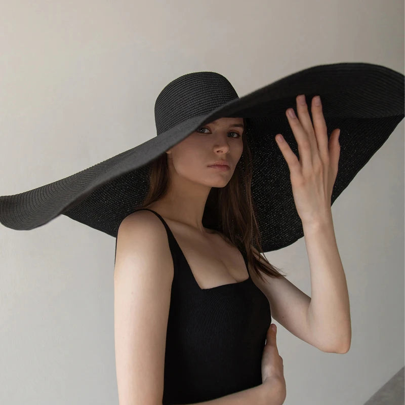 Oversized Foldable Straw Sun Hat