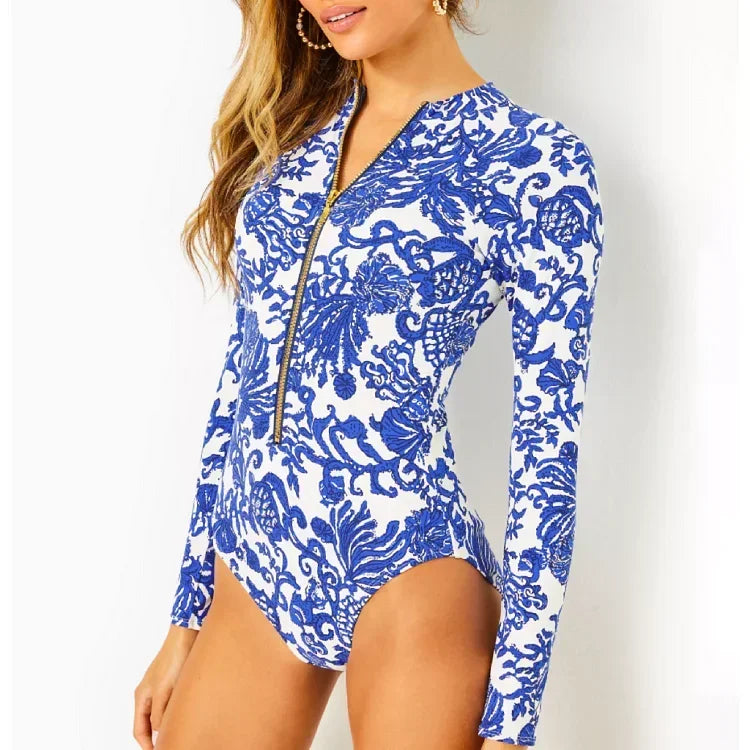 Zip Long Sleeve Surf Swimsuit