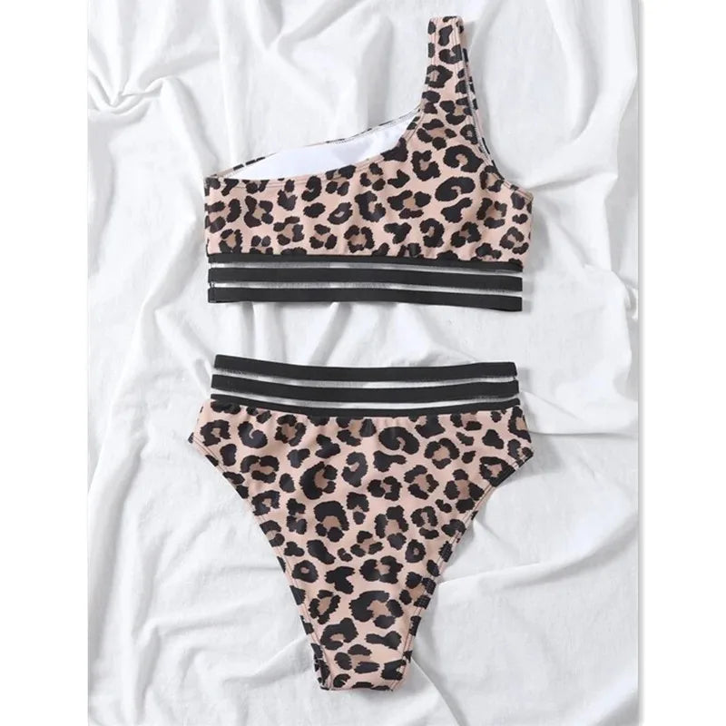 Floral High Waist Bikini Set