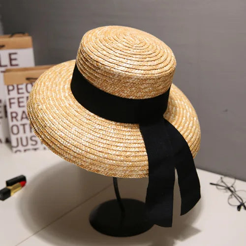 Seaside Bow Straw Sun Hat