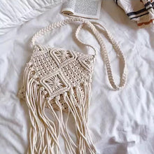Hollow Woven Crossbody Beach Bag