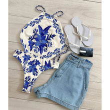 Vintage Halter One Piece Swimsuit