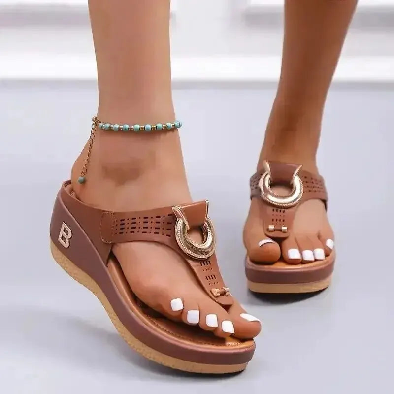 Non Slip Platform Beach Sandals