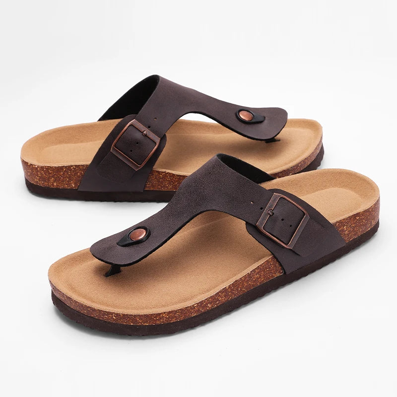 Soft Cork Summer Flip Flops