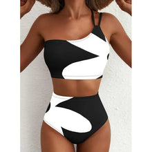 One Shoulder Floral Bikini Set