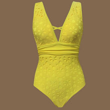 Floral Cutout Backless One Piece Swimsuit