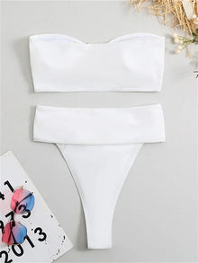 Metal Detail High Waist Bikini