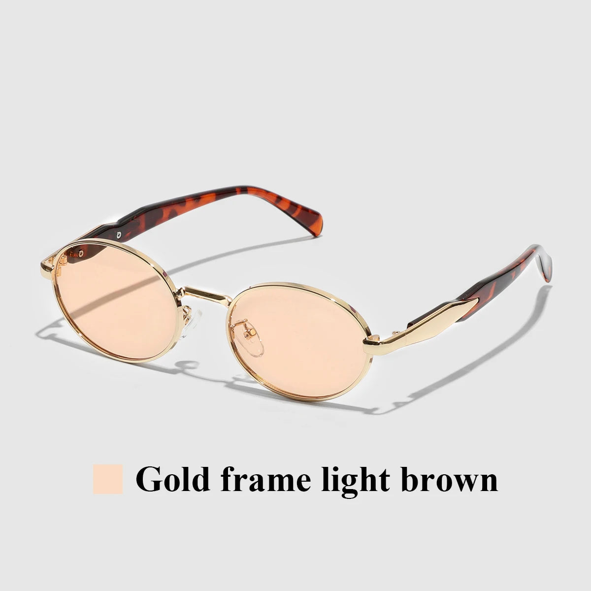 Oval Metal UV400 Sunglasses Shades