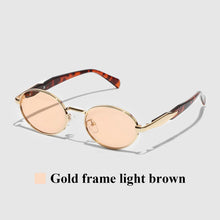 Oval Metal UV400 Sunglasses Shades