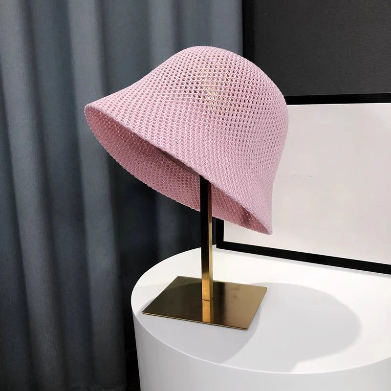 Hollow Breathable Bucket Sun Hat