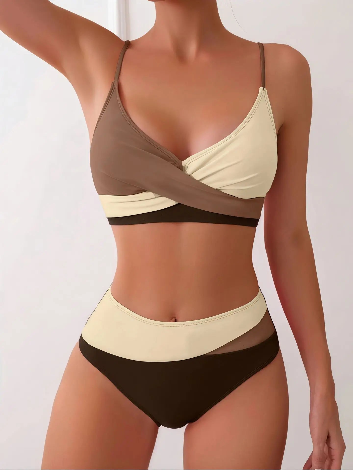Patchwork Cross Bikini Set