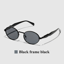 Oval Metal UV400 Sunglasses Shades