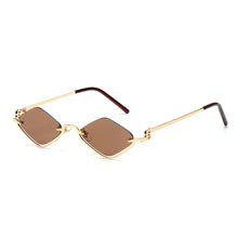 Polygonal Metal Cat Eye Sunglasses