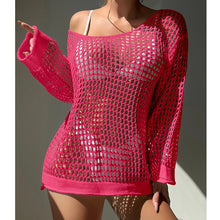 Hollow Knit Beach Cover Up