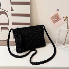 Hollow Woven Crossbody Beach Bag