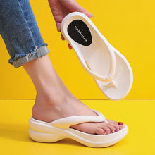 Thick Sole Wedge Flip Flops