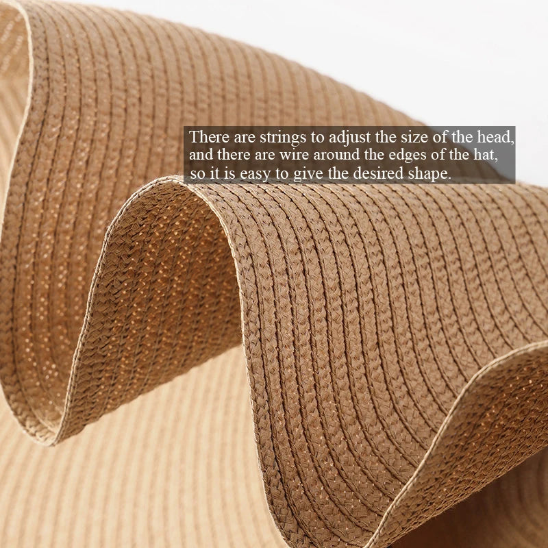 Oversized Foldable Straw Sun Hat