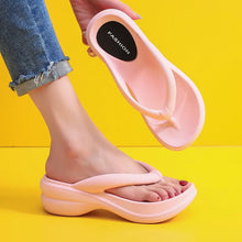 Thick Sole Wedge Flip Flops